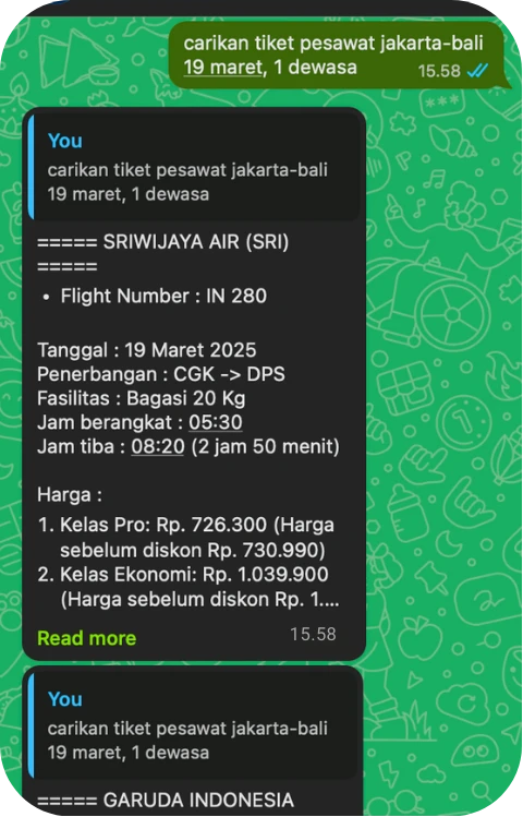 Pemesanan Tiket agent